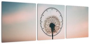 Tablou - Te țin, păpădie (cu ceas) (90x30 cm)