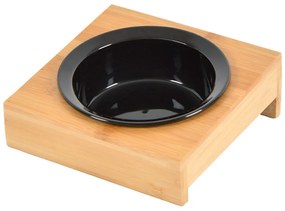 Bol cu suport pentru câini, din bambus ø 12 cm – Love Story