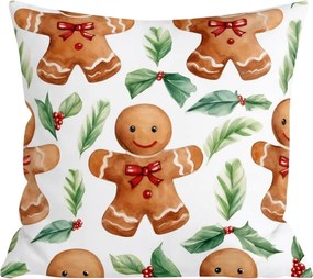 Husa din flanel pentru perna MERRY GINGER 45x45 cm, colorat