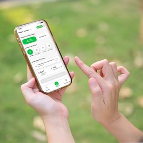 Gratar electric Ninja OG901EU, SMART, 1700W, 7 programe, 45x29 cm, 260C, Ceramica Plocha, Tehnologie Woodfire, IPX4, Negru/Albastru