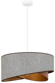 Lustră LED pe cablu Brilagi LYRA 1xE27/15W/230V gri/crem/auriu