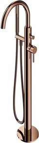 Baterie cada-dus freestanding Omnires Y monocomanda finisaj cupru lucios