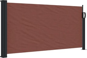 vidaXL Copertina laterală retractabilă, maro, 100x500 cm