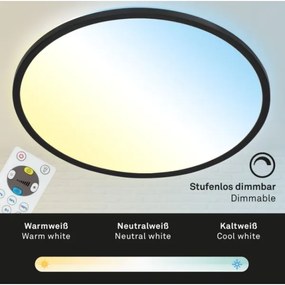 Plafonieră LED dimabilă Briloner 7079-015 SLIM LED/18W/230V 2700-6500K + telecomandă