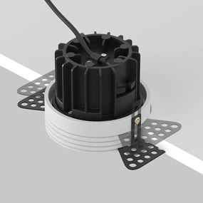 Spot LED incastrabil design tehnic Round D-11,5cm negru