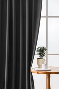 Draperie opaca VELVET, gri inchis, 140x250 cm Agatat: Inele metalice