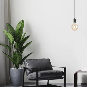 Lustră pe cablu ASTRID 1xE27/60W/230V negru mat