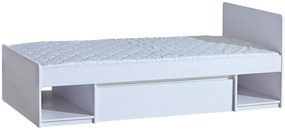Pat de o persoană Tip AR9 90x195 cm Alishia (alb). 1040720