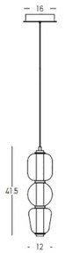 Pendul  23062 Zambelis LED, Auriu, Grecia