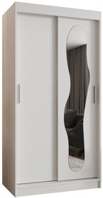 Dulap de haine 100 cm Ulta (alb). 1126313