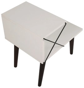 Măsuță de noptieră Cross White