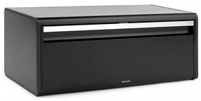 Cutie de pâine Brabantia Fall Front 107836, 18 l, 46.5x25 cm, Montat pe perete, Fără amprentă, Negru