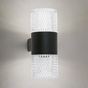 Aplica de exterior moderna IP65 MONDO 2L negru
