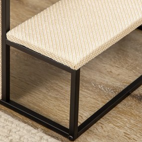 PawHut Scară pentru pisici, cu panou de zgâriere, 3 trepte, minge de joc, robustă, oțel+Sisal, crem+negru, 51 x 54 x 53cm | Aosom Romania