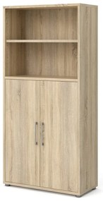 Bibliotecă modulară cu aspect de lemn de stejar 89x189 cm Prima – Tvilum