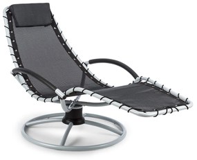The Chiller, scaun balansoar, 77 x 85 x 173 cm, 360 Comfort, ComfortMesh, negru