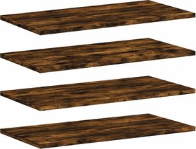 vidaXL Rafturi perete 4 buc. stejar fumuriu 60x30x1,5 cm lemn compozit