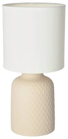 Veioză bej cu abajur textil (înălțime 32 cm) Iner – Candellux Lighting