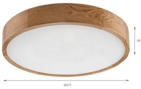Brilagi - Plafonieră LED CARVALHO LED/36W/230V, stejar, Ø 47,5 cm