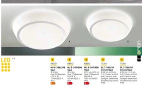 Plafoniera LED moderna NEDO D-28,5cm alb/aluminiu