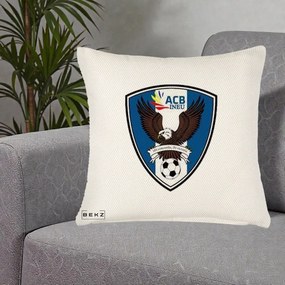 Perna Personalizata ACB Ineu Fotbal, 40x40 cm, Crem Reliefat, Husa Detasabila, Perna Inclusa, BEKZ®