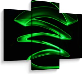 Tablou - valuri neon (90x60 cm)