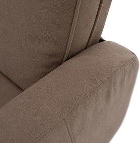 Fotoliu rotativ de relaxare, gri-maroniu taupe, MEKENZI
