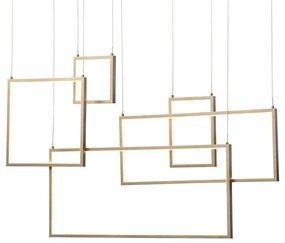 Redo 01-2317 - Lustră LED reglabilă pe cablu PLANA LED/80W/230V, aurie