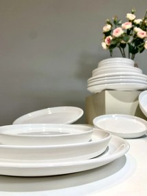 Platou Casablanca Roma 30 cm Alb