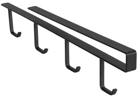 Suport 4 căni metalic pentru raft Wenko, negru