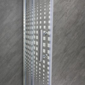 Cabină de duș Spirit Matrix curbată de calitate, 90x90x194 cm, cu cădiță de duș acrilică ranforsată