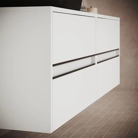 Set lemn masiv Mobilier Baie Suspendat Noce Model N2 - TABACCO