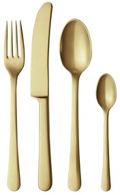 Tacâmuri COPENHAGEN, auriu mat, 4 buc - Georg Jensen