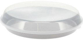 Castron de servit EH din plastic cu capac 35,5 x8,5 cm, gri