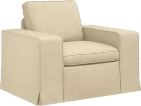 vidaXL Canapea Crem 103 x 80 x 82 cm țesătură