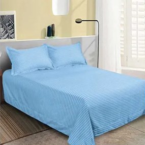 Lenjerie de pat 2 persoane, bumbac Damasc, 6 piese, uni, SSD03