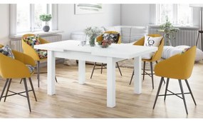 Masă extensibilă RALF albă pentru 12 persoane