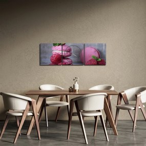 Tablou cu macarooni (cu ceas) (90x30 cm)