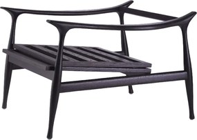 Fotoliu elegant design LUX Manzo negru / bouclé grey