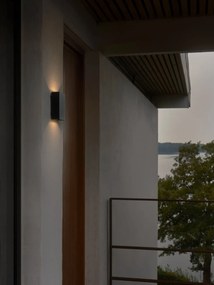 Aplica LED exterior cu iluminat sus si jos IP54 Fold 10 Seaside black