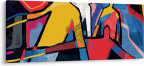 Tablou - Abstract bărbați (120x50 cm)