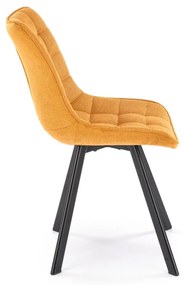 Scaun K549 stofa mustariu