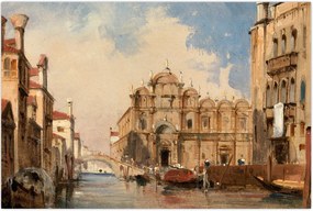Tablou - Jules-Romain Joyant, The Scuola di San Marco, Venice, reproducere (90x60 cm)