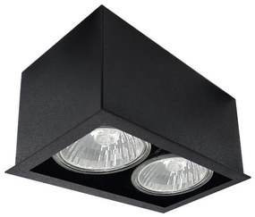 Brosline 1080 - Lampă spot CAGE 2xGU10/10W/230V negru