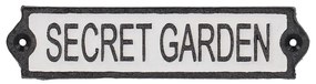 Semn din fontă 21x5 cm Secret Garden – Esschert Design