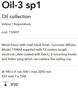 Lustra suspendata de tip Pendul OIL-3 SP1 110431