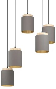 Eglo 99447 - Lustră suspendată cu cablu ALBARIZA 5xE27/40W/230V stil păianjen