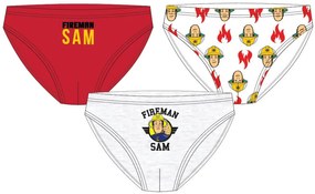 Pompierul Sam Lenjerie de copii Flame, 3 piese/pachet 110/116 cm
