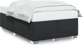 vidaXL Cadru de pat fără saltea Negru piele artificială