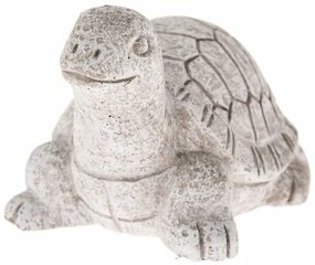Decor de grădină Țestoasă, beton, 11,5 x 7,5 x 8,5 cm, gri